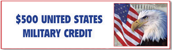 $500 United States Military Credit
