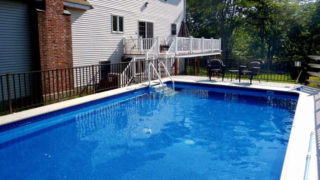 Gibraltar Backyard Pool with Ladder